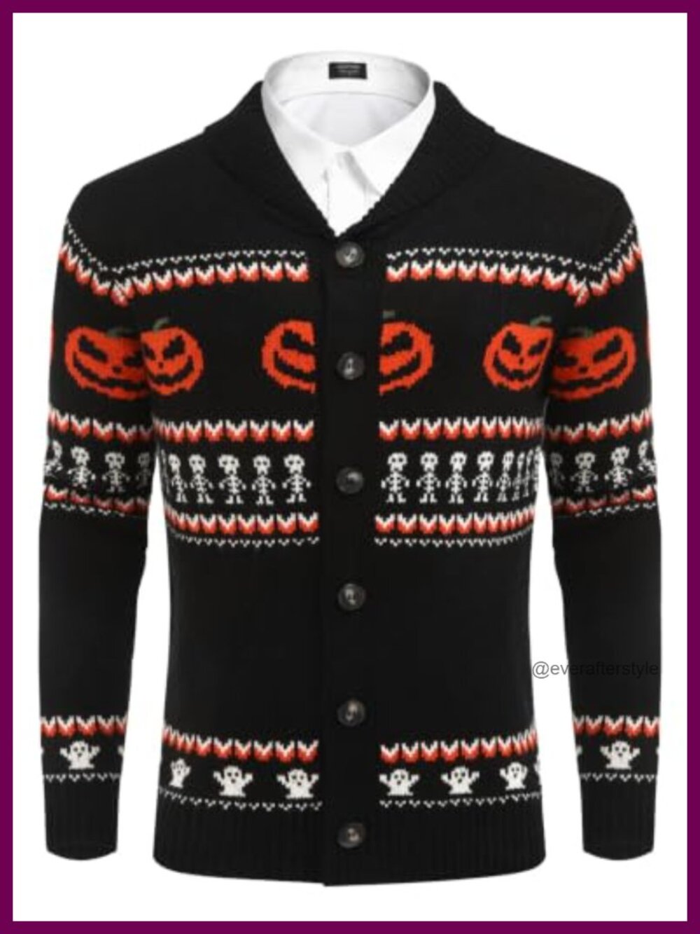 Mens Christmas Cardigan Sweater Shawl Collar Knitted Xmas Knitwear